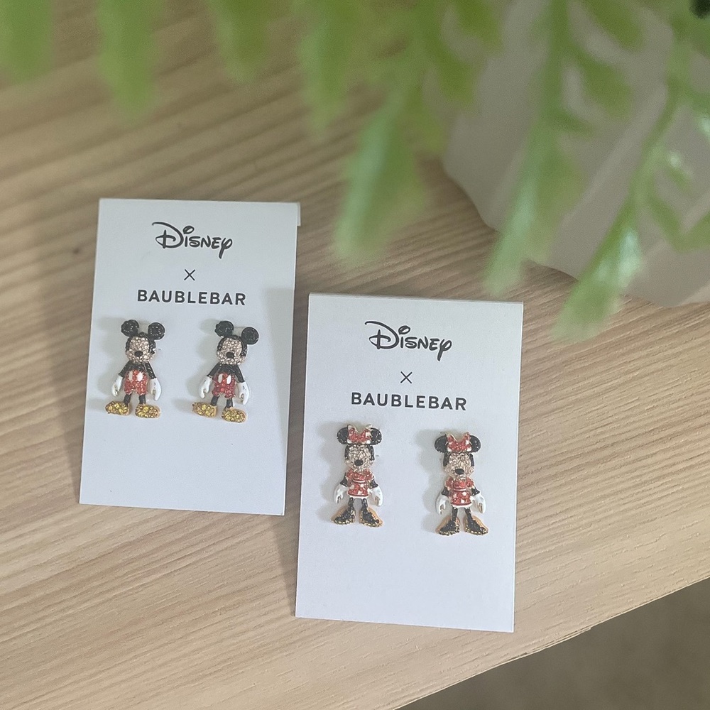 NWT | Disney Minnie & Mickey Mouse Earrings | Selling as a bundle